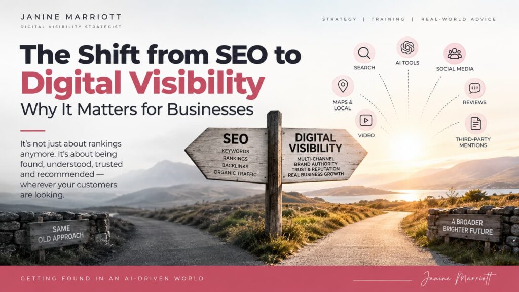 the shift from seo to Digital Visibility Graphic