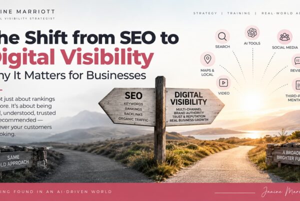 the shift from seo to Digital Visibility Graphic